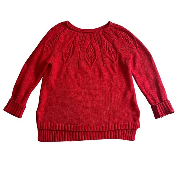 Chaps Women's Red Crewneck Pullover Sweater Size S - Picture 2 of 15